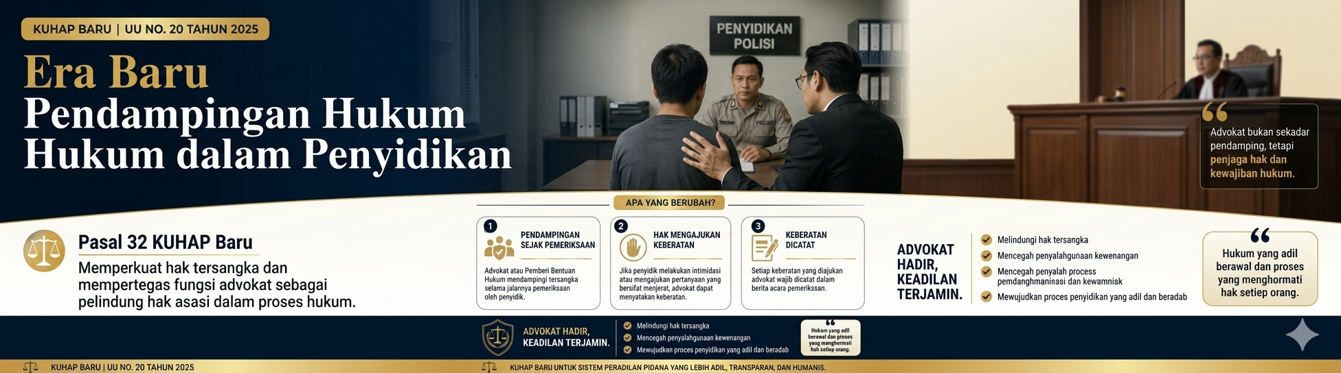 Era Baru Pendampingan Hukum dalam Penyidikan: Hak dan Peran Advokat